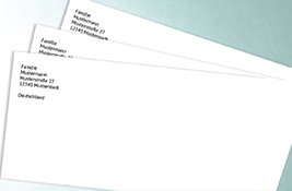 Enveloppes imprimées avec votre adresse d'expéditeur