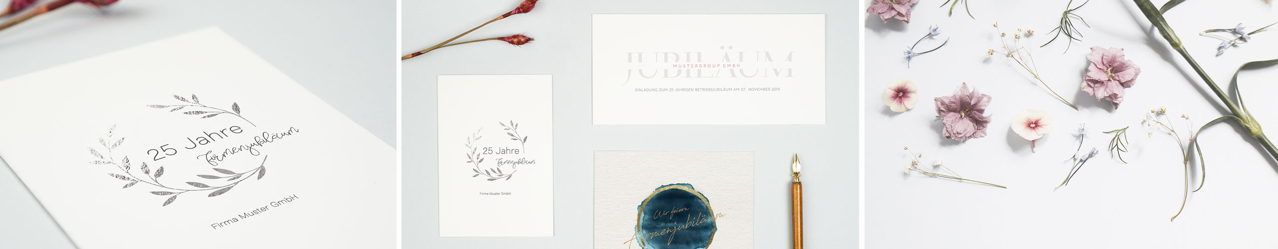 Cartes d'invitation à un anniversaire, différents designs et formats